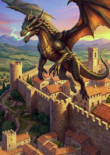 Drac de Montblanc, mite del bestiari Catalunya