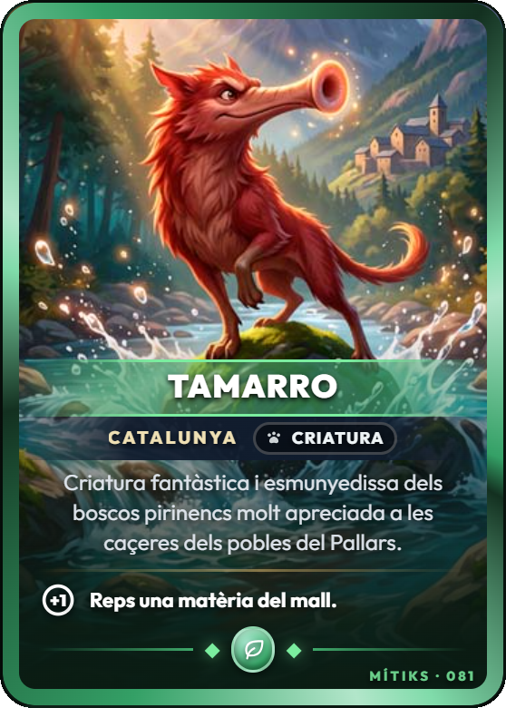 Tamarro — carta del joc